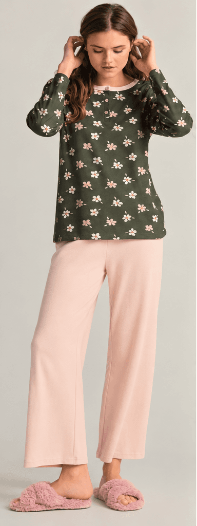 Pigiama donna in caldo cotone interlock 4615